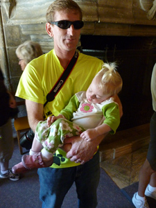 Adria napped in Ivan's arms for the second half of the tour