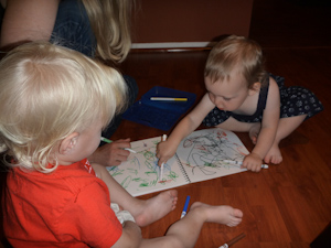 Drawing with markers Drawing with markers