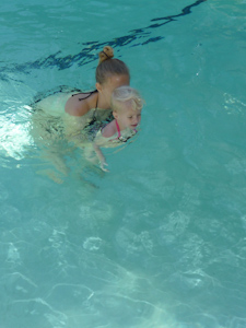 Swimming with Mommy! Swimming with Mommy!