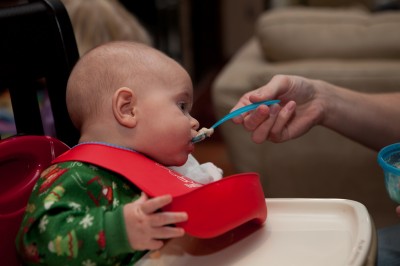 Drew getting a chance to feed Austin